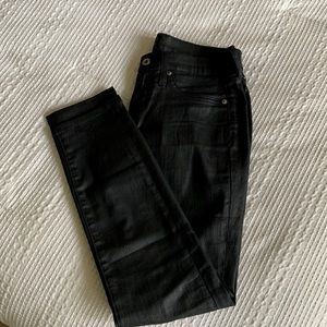 Lucky Brand Charlie Skinny Faux Leather Denim
